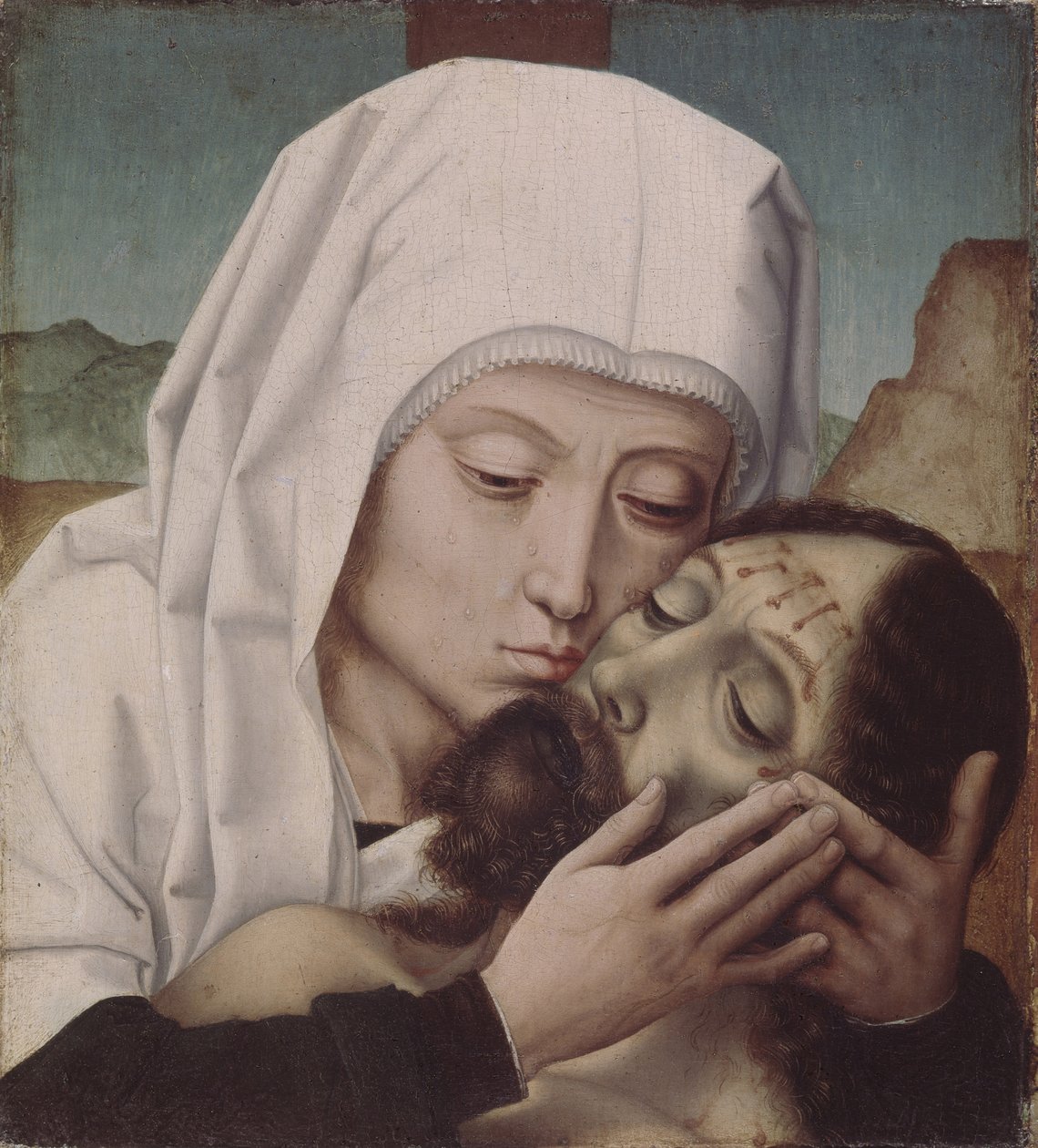 Opłakiwanie zmarłego Chrystusa autorstwa Gerard David
