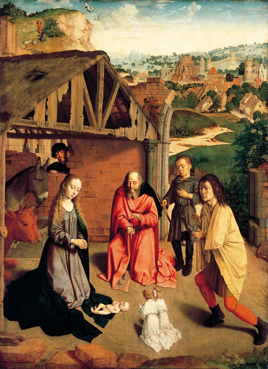 Boże Narodzenie, ok. 1490 r., Gerard David (ok. 1460-1523) autorstwa Gerard David