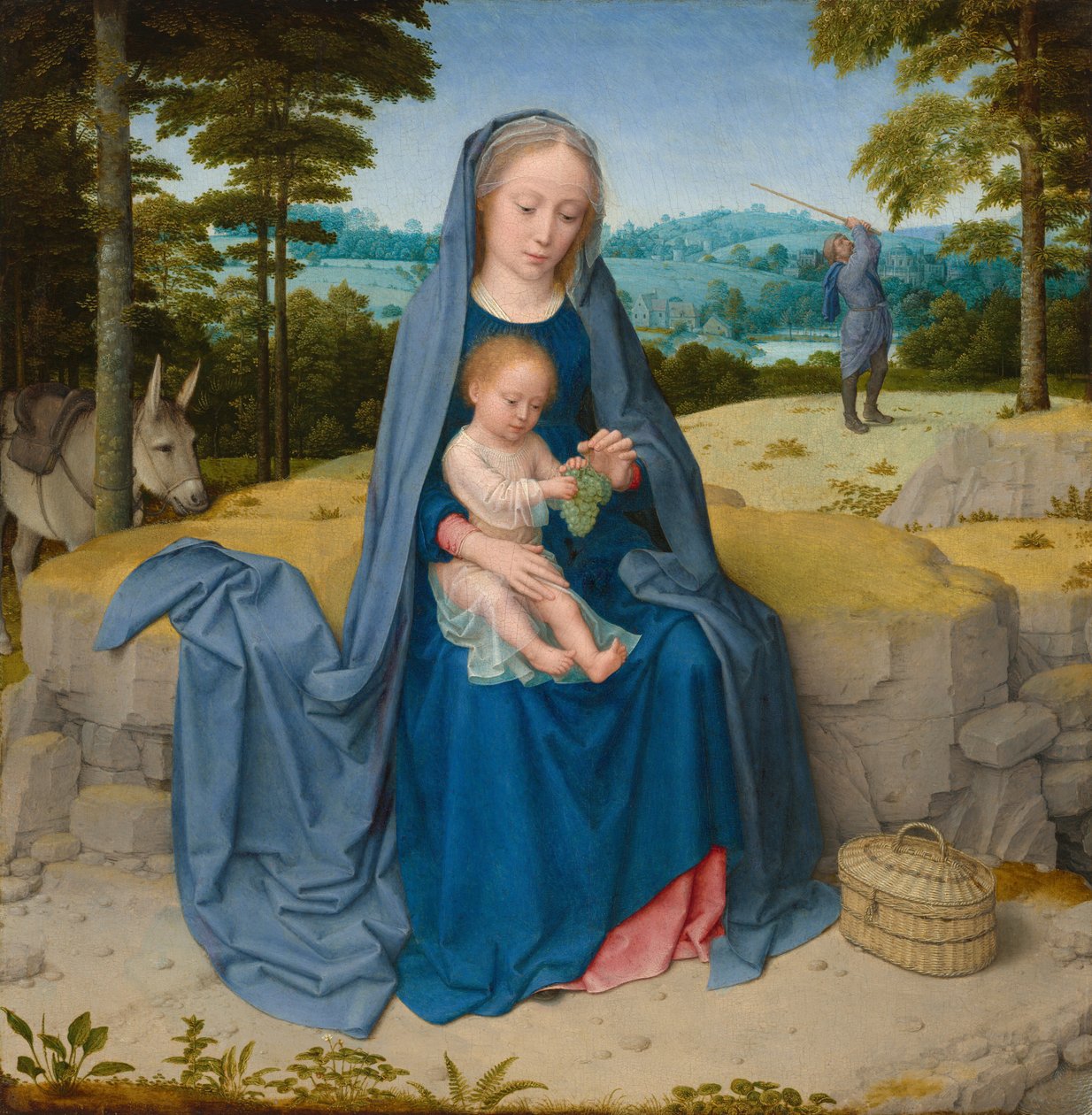 Reszta w ucieczce do Egiptu autorstwa Gerard David