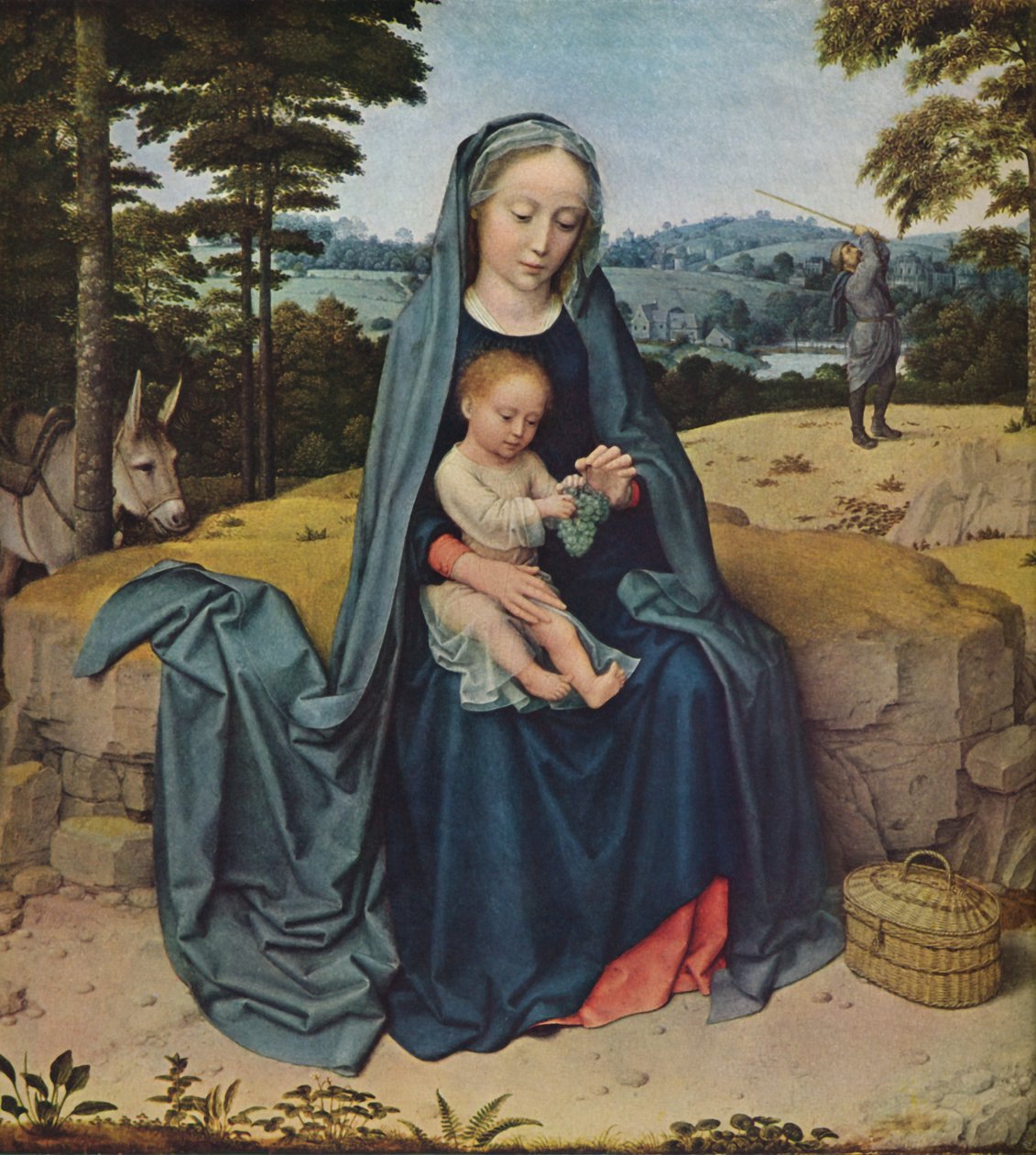 Odpoczynek podczas ucieczki do Egiptu, ok. 1510 autorstwa Gerard David