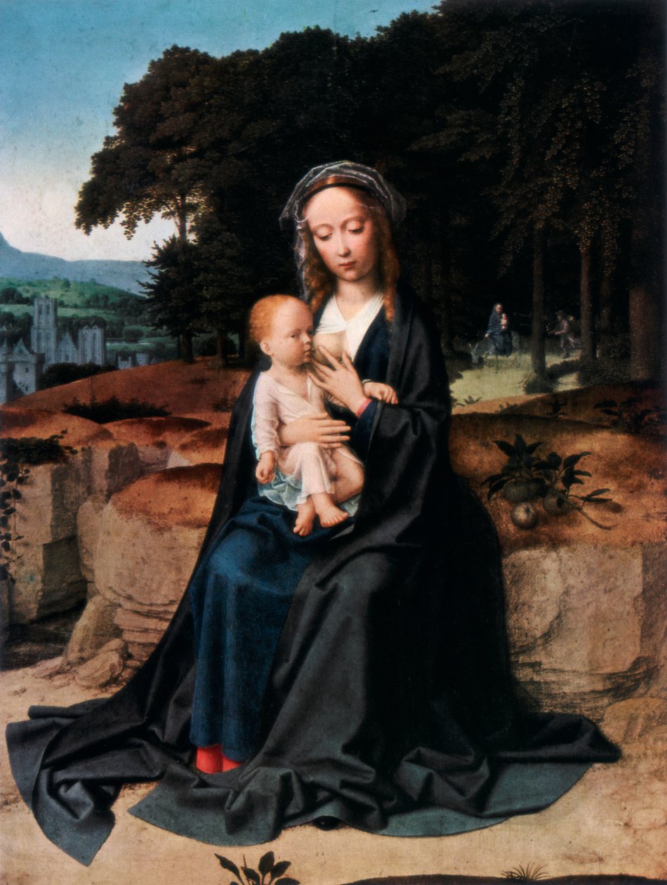 Odpoczynek podczas ucieczki do Egiptu, c1512-1515 1927 autorstwa Gerard David