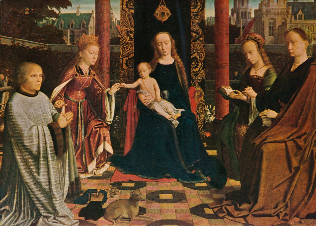 Dziewica z Dzieciątkiem ze Świętymi i Dawcą, 1510, 1909 autorstwa Gerard David