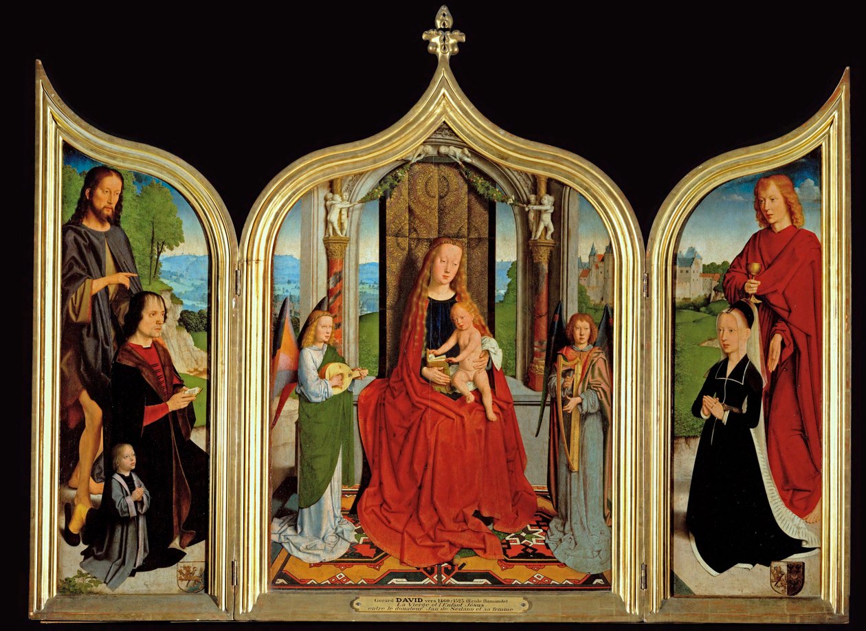 Tryptyk rodziny Sedano - Tryptyk rodziny Sedano ... autorstwa Gerard David