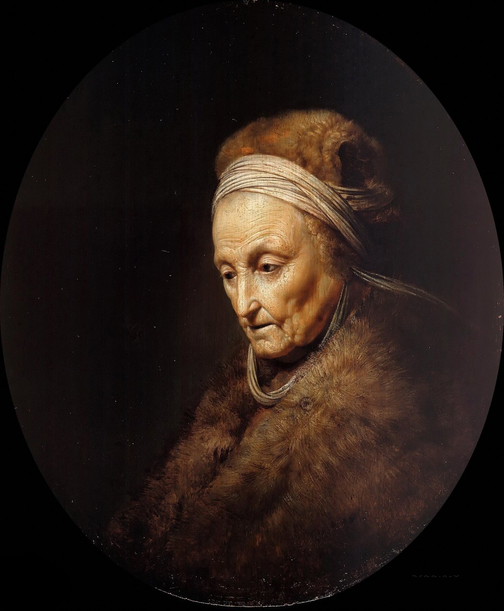 Portret matki Rembrandta autorstwa Gerrit Dou