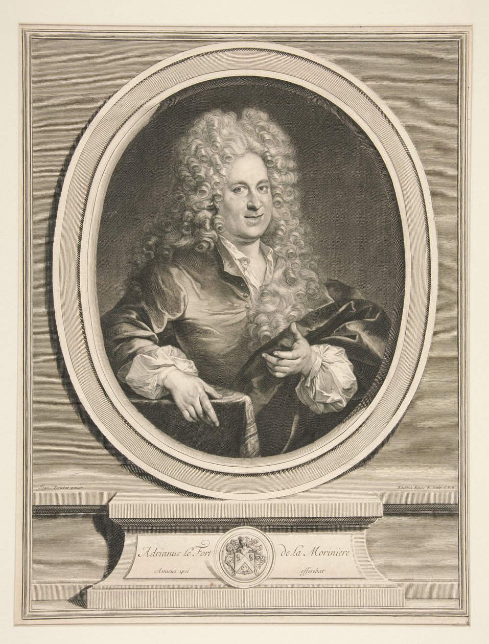 Adrien Claude Lefort de La Morinière autorstwa Gérard Edelinck