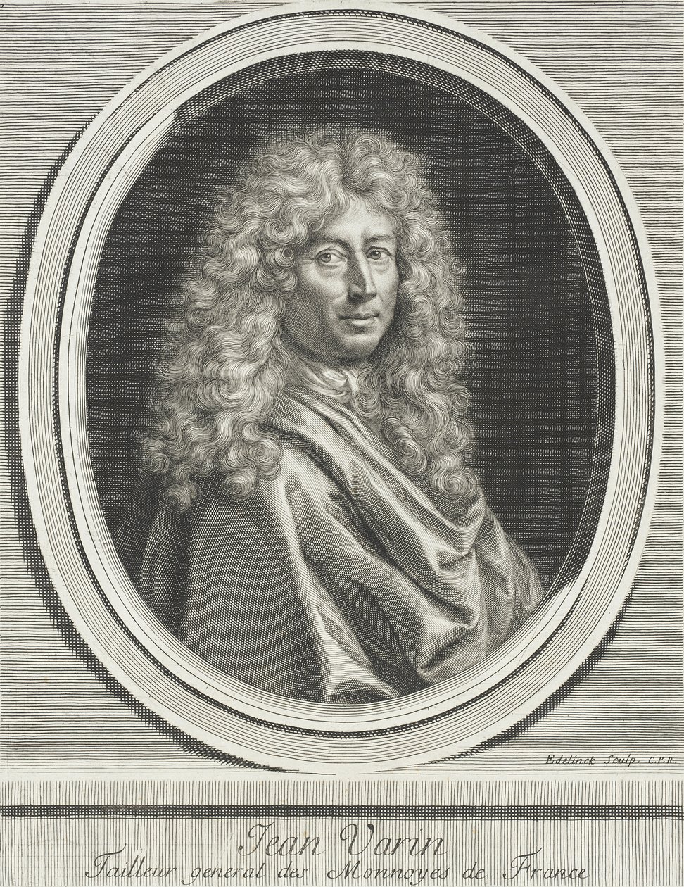 Jean Varin autorstwa Gérard Edelinck