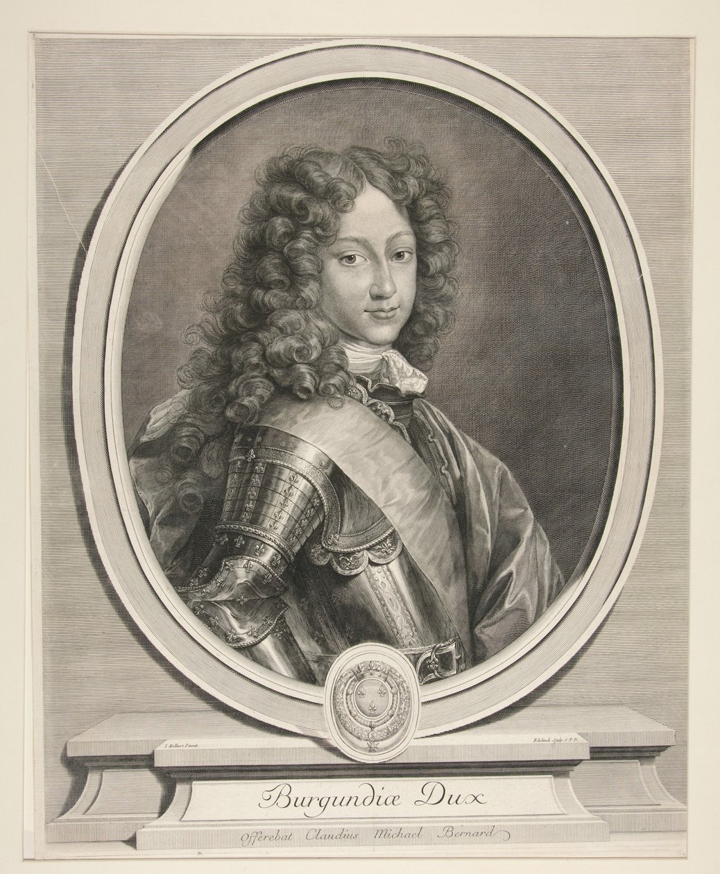 Ludwik, książę Burgundii (1682–1712) autorstwa Gérard Edelinck