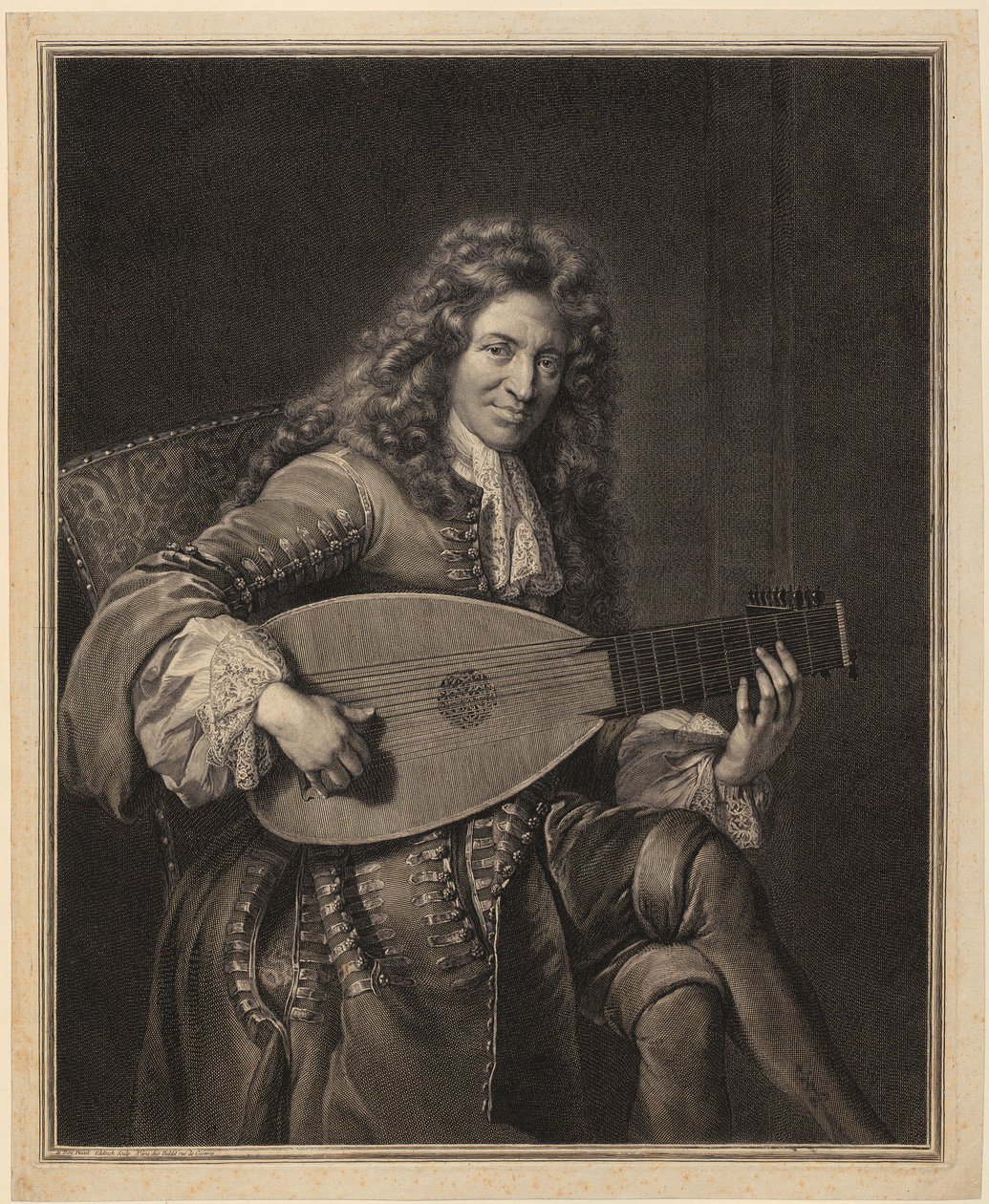 Portret Charlesa Moutona autorstwa Gérard Edelinck