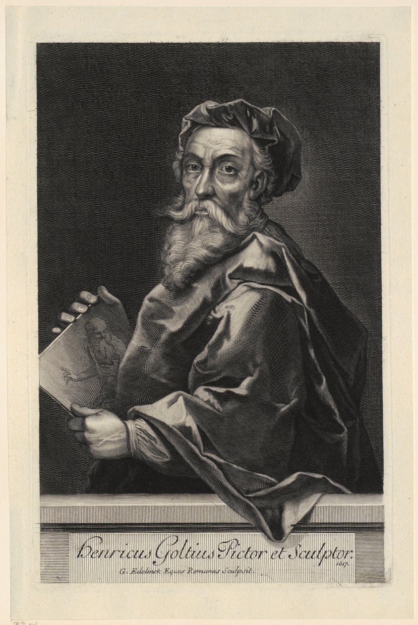 Portret Hendricka Goltziusa autorstwa Gérard Edelinck