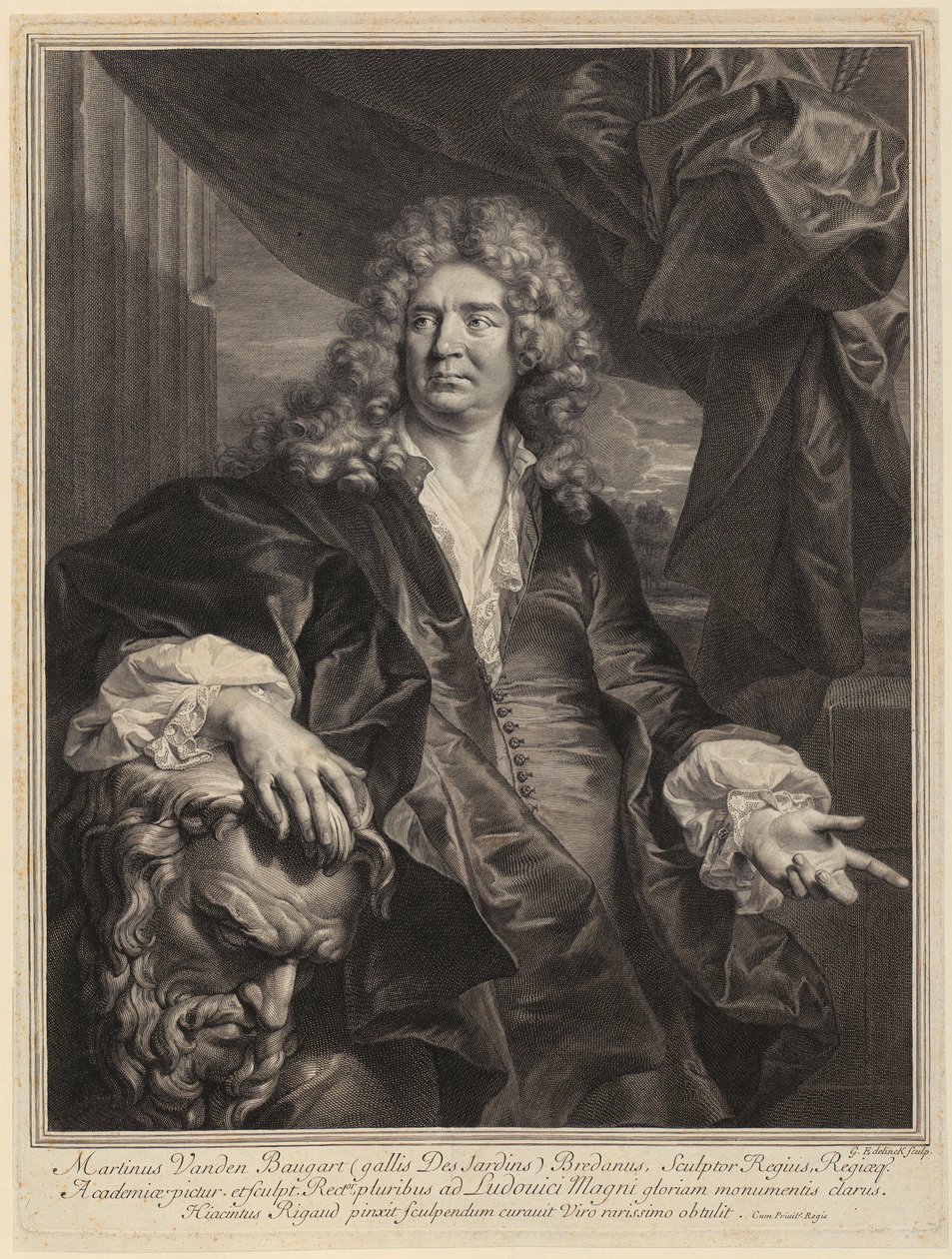 Portret Martina Desjardinsa autorstwa Gérard Edelinck