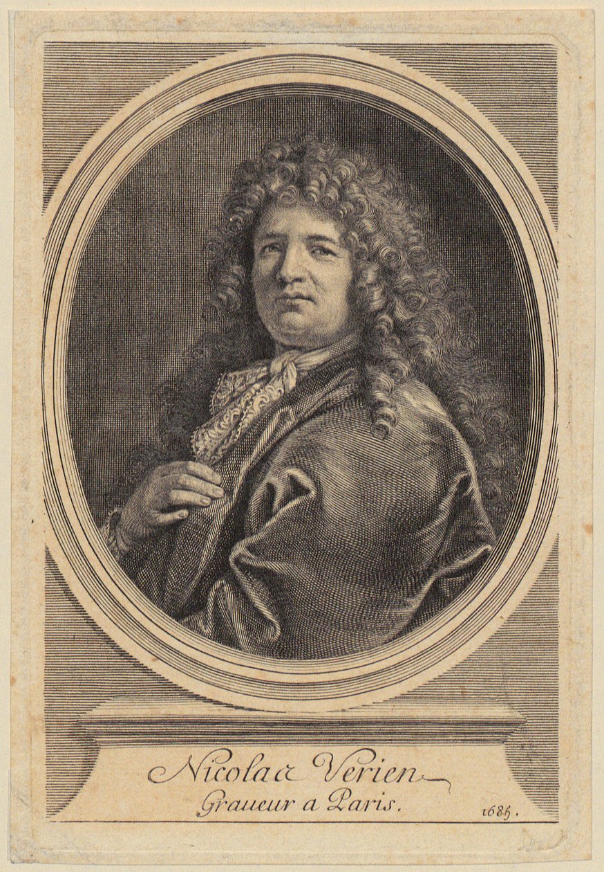 Portret Nicolasa Veriena autorstwa Gérard Edelinck