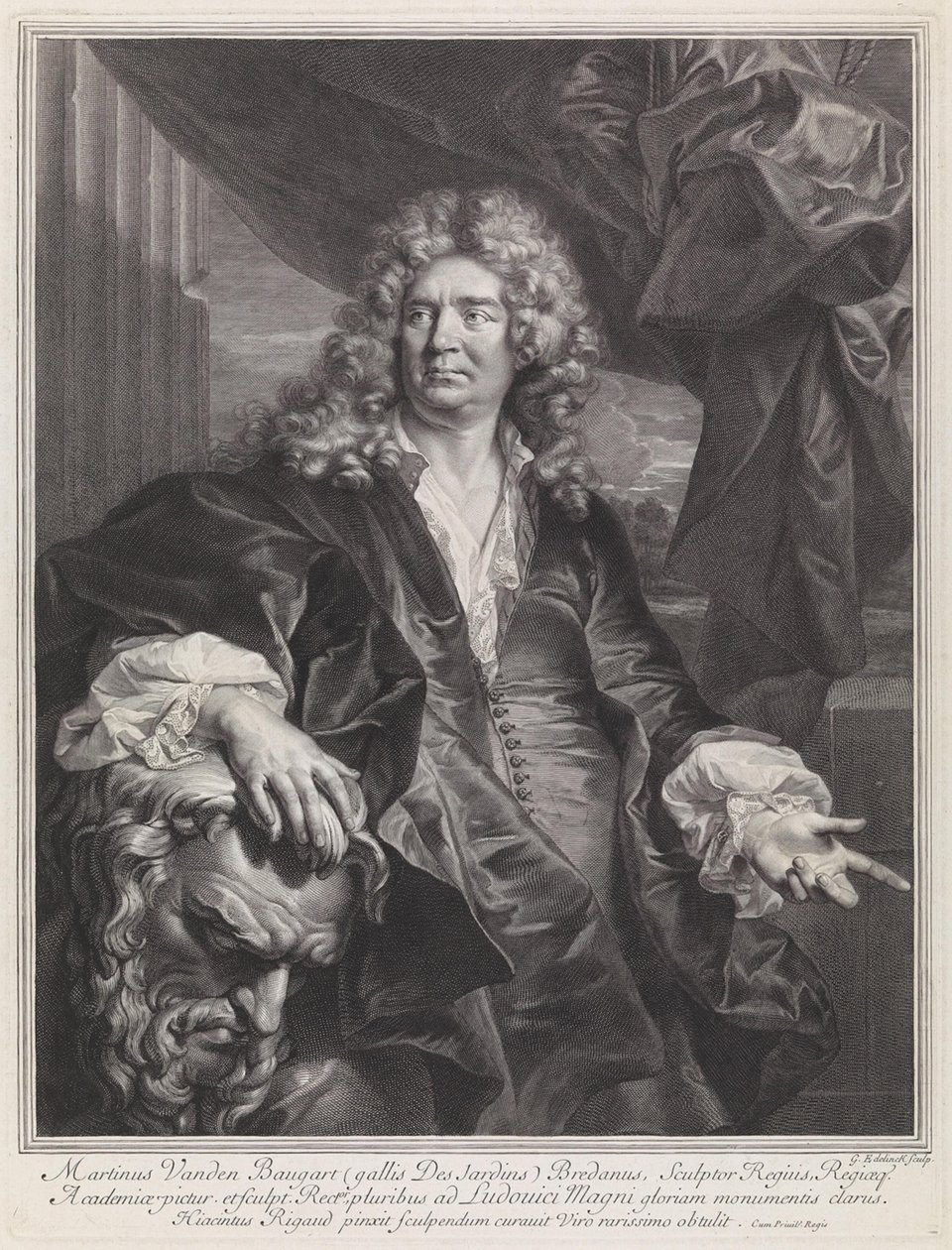 Portret Martinusa van den Baugarta autorstwa Gérard Edelinck