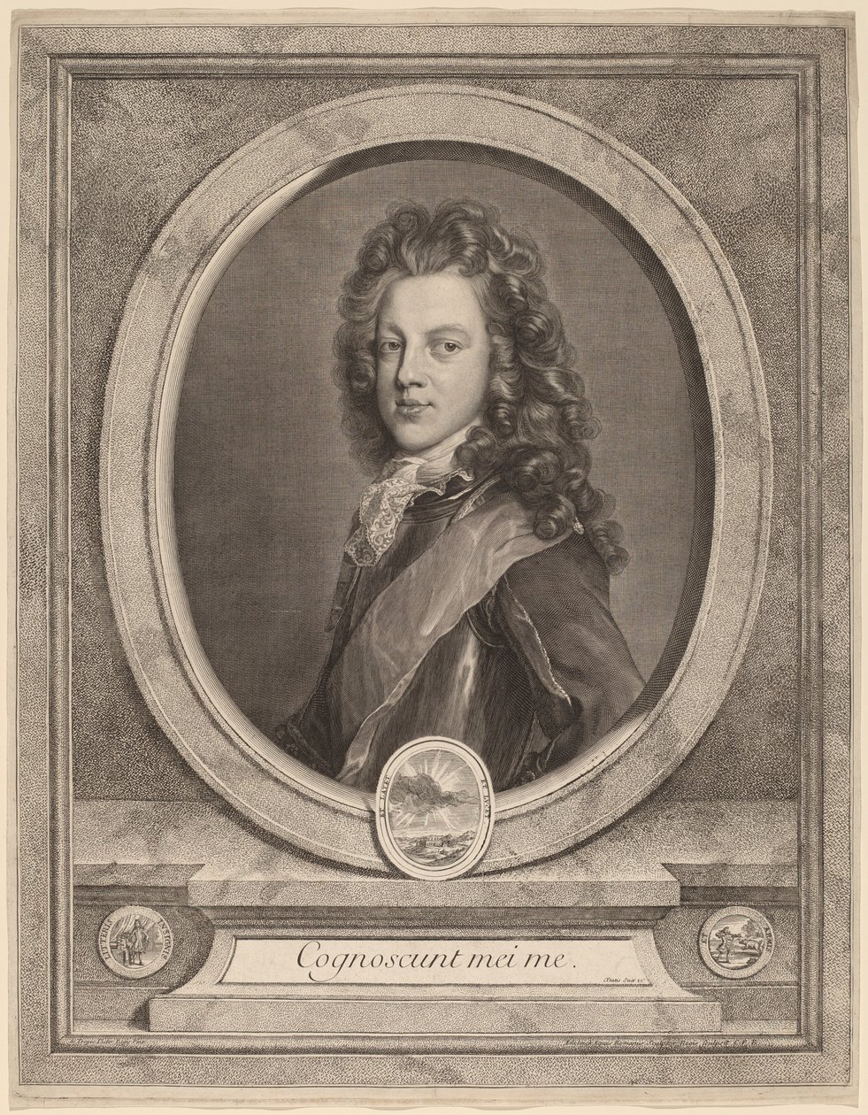 Jakub III, książę Walii autorstwa Gerard Edelinck after François de Troy
