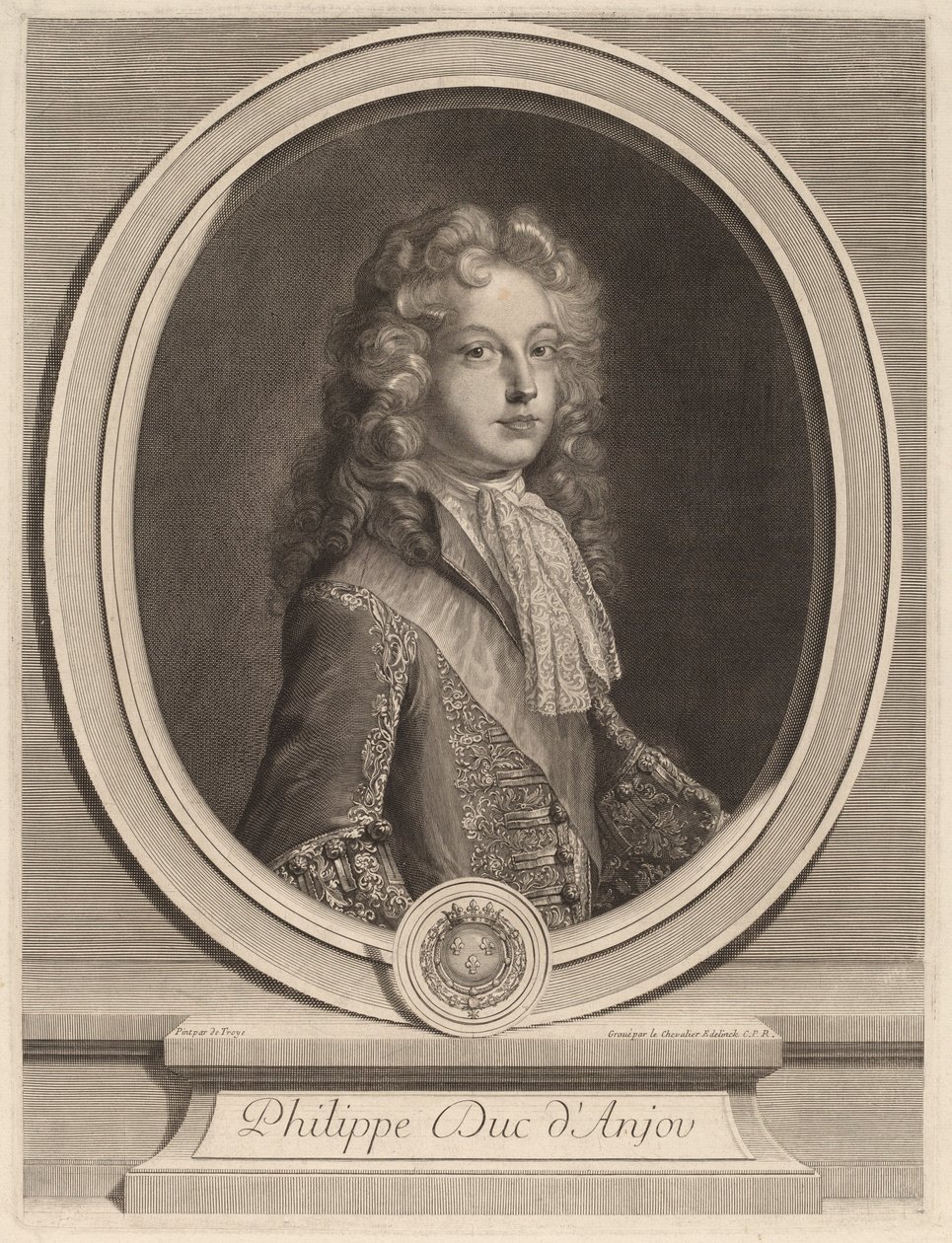 Filip, książę Andegaweński autorstwa Gerard Edelinck after François de Troy