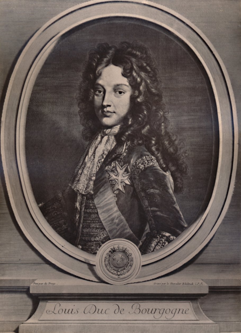 Ludwik, książę Burgundii, delfin francuski i ojciec króla Ludwika XV, ok. 1700 1894 autorstwa Gerard Edelnick
