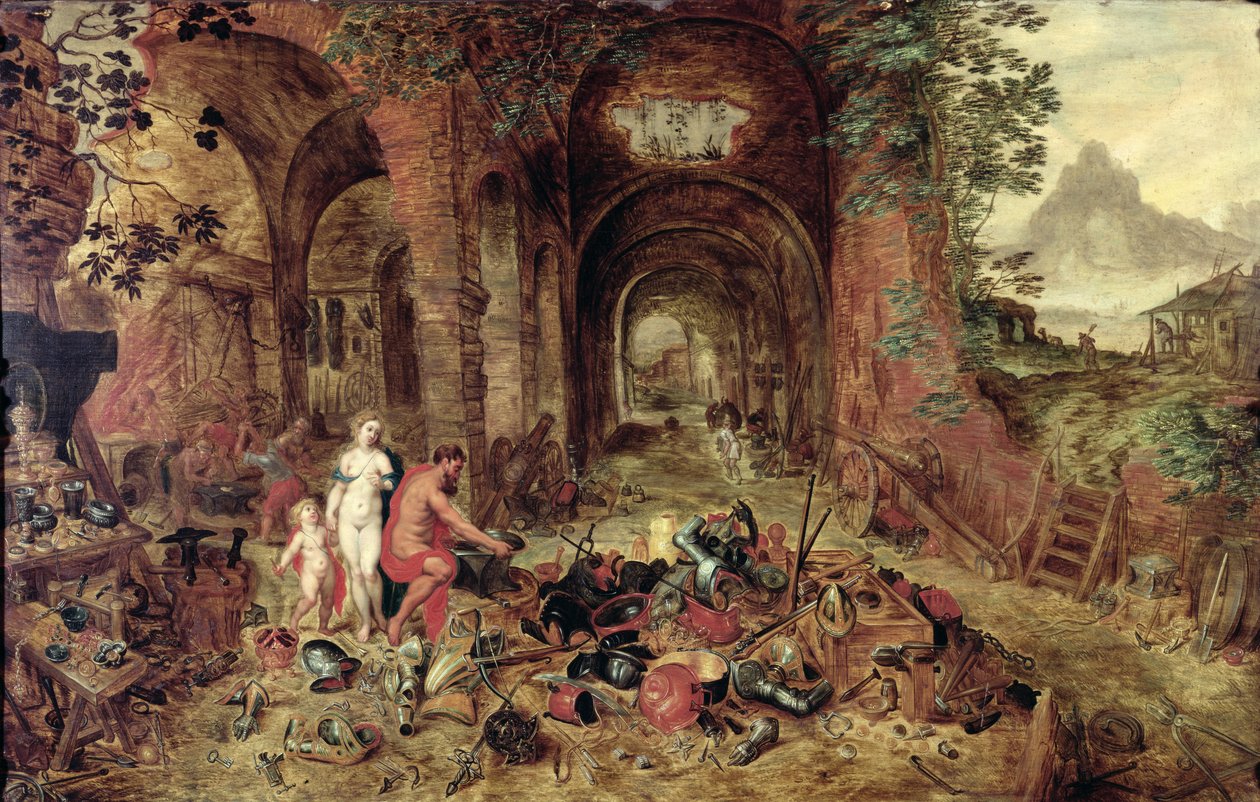 Ogień (Kuźnia Wulkana) autorstwa Gerard Hoet