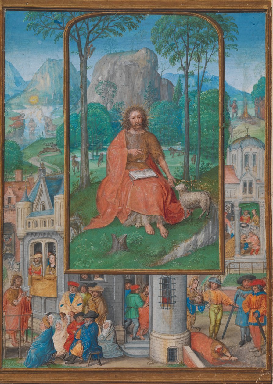 Iluminacja rękopisu ze scenami z życia św. 1515. autorstwa Gerard Horenbout