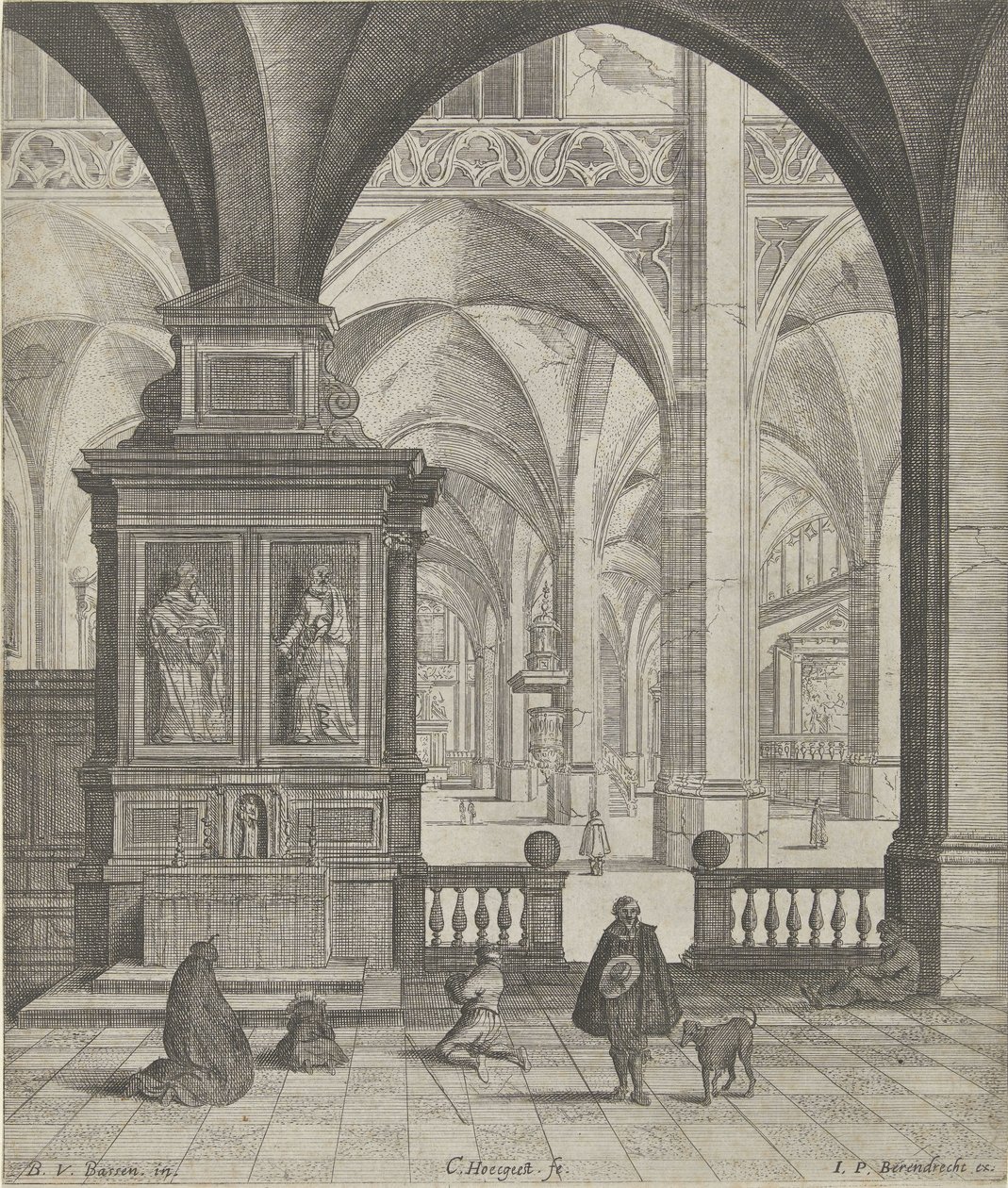 Kerkinterieur autorstwa Gerard Houckgeest
