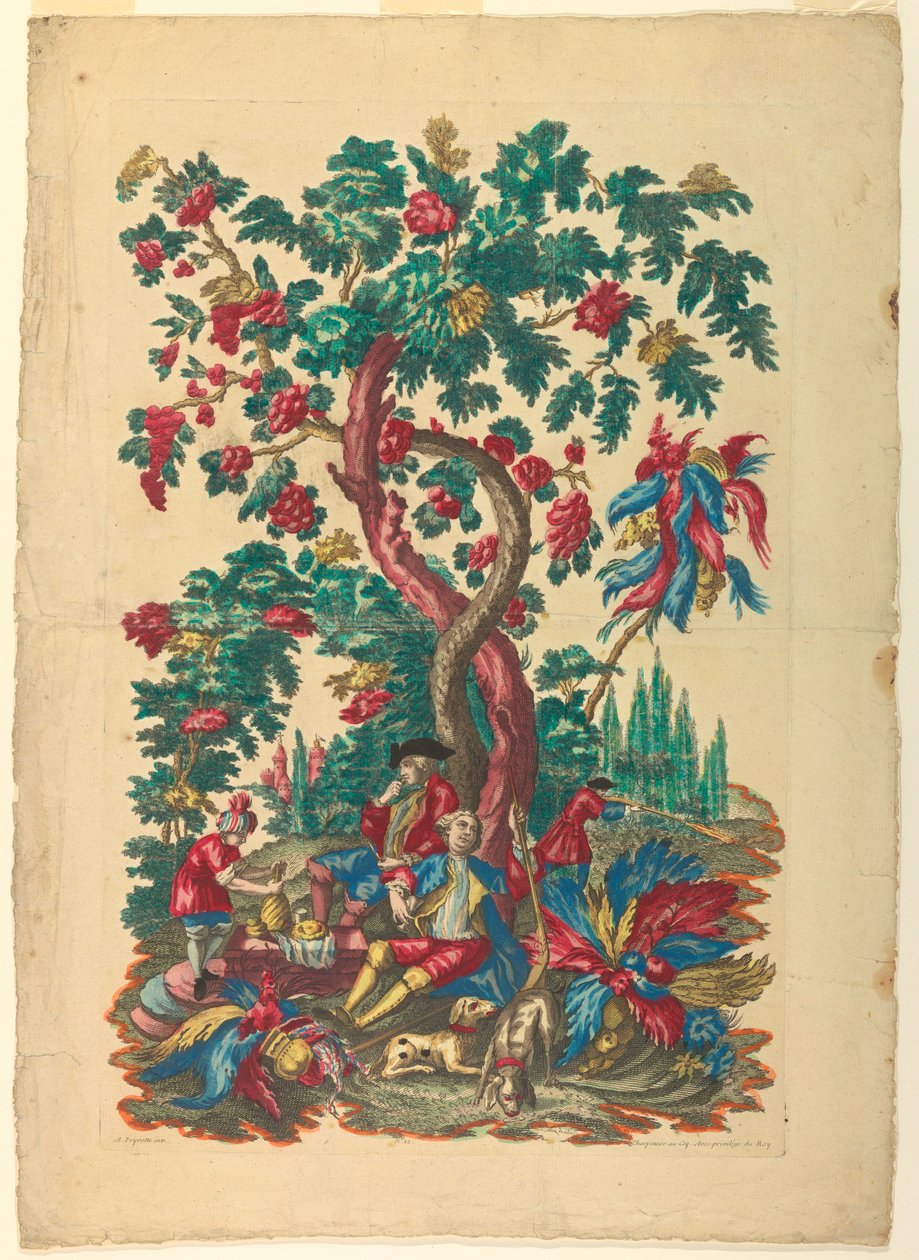 Reszta Łowców autorstwa Gerard Jean Baptiste Scotin the Younger