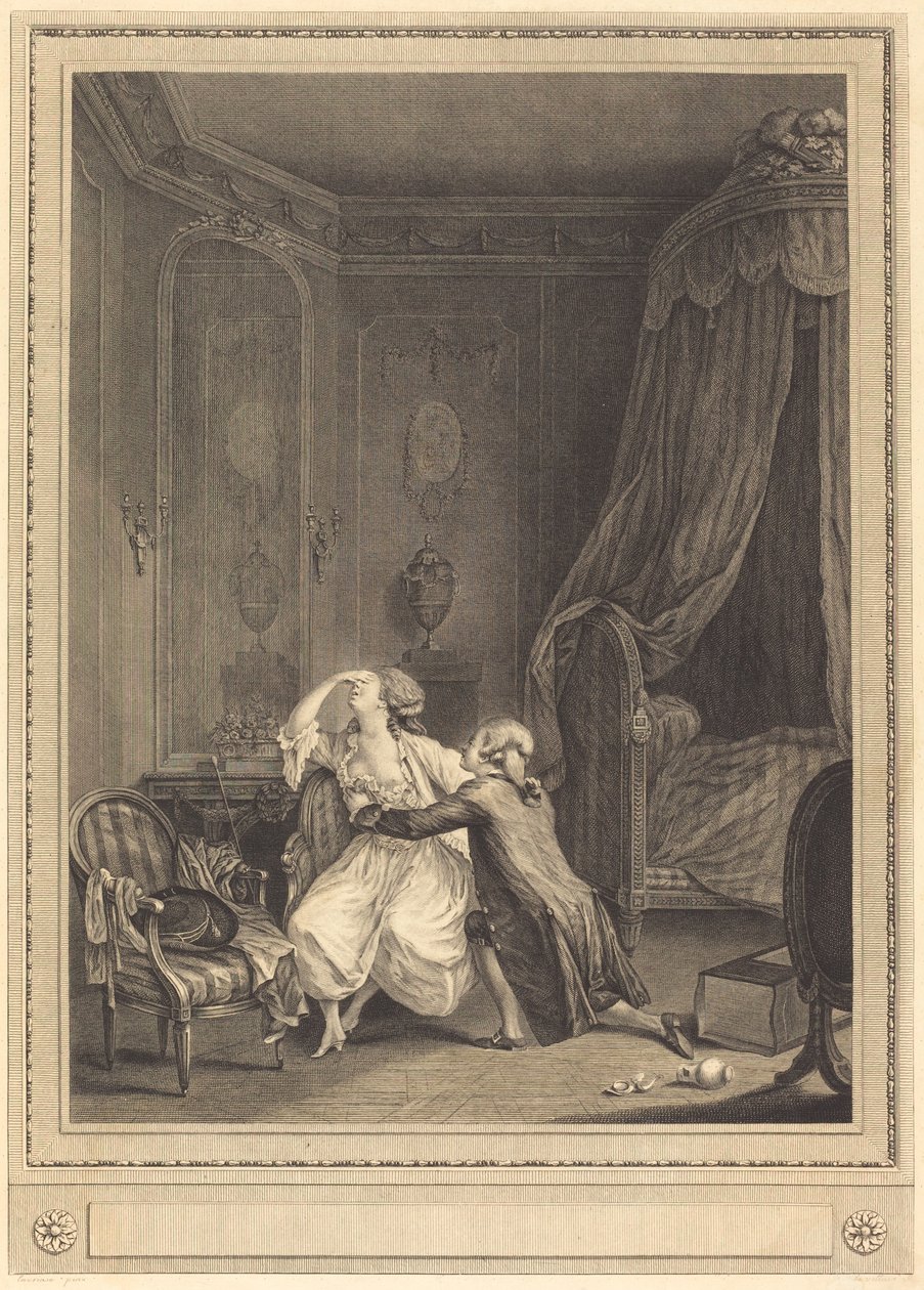 Późna pokuta autorstwa Gerard Rene Le Vilain after Nicolas Lavreince