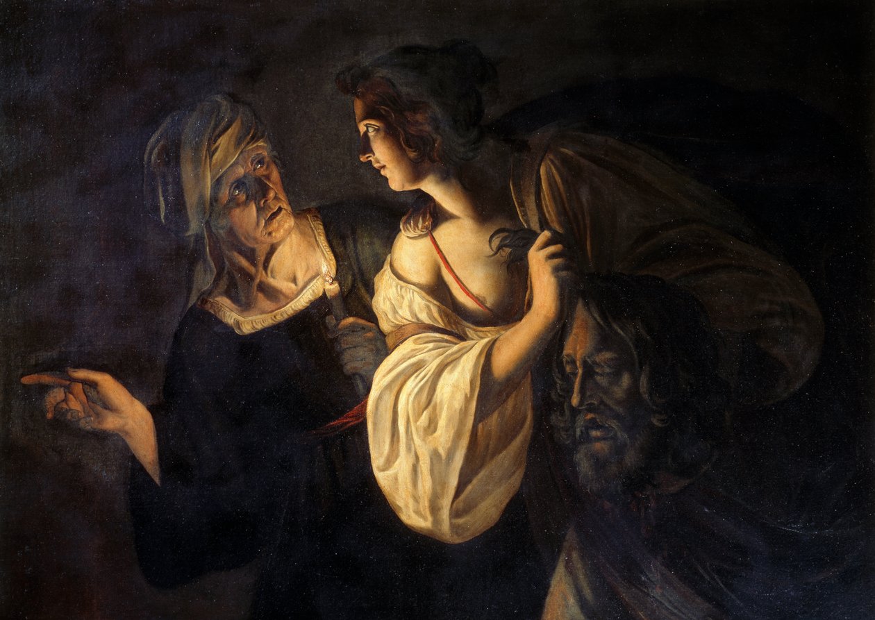 Judyta z głową Holofernesa (olej na płótnie) autorstwa Gerard Seghers