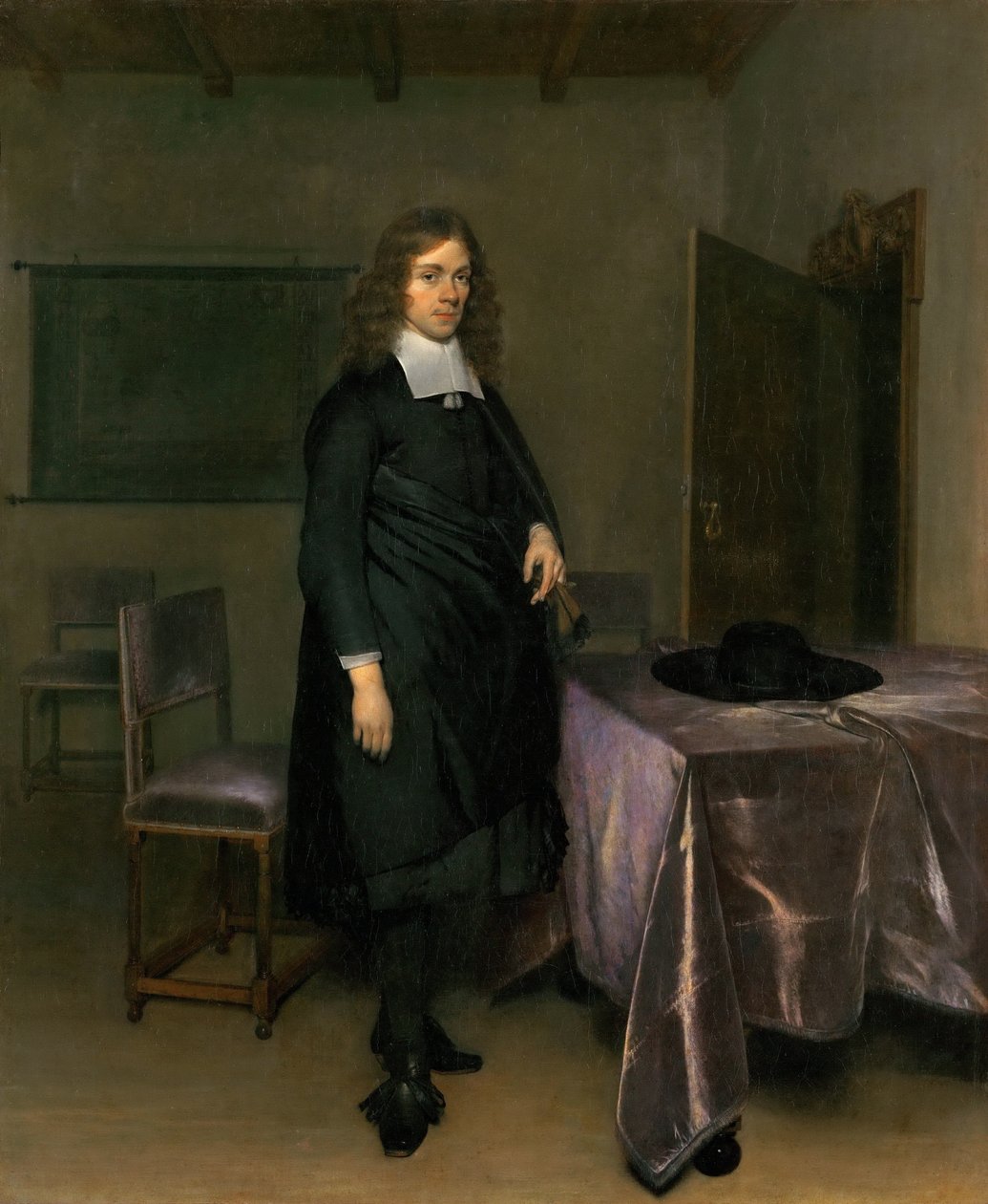 Portret mężczyzny autorstwa Gerard Ter Borch the Younger