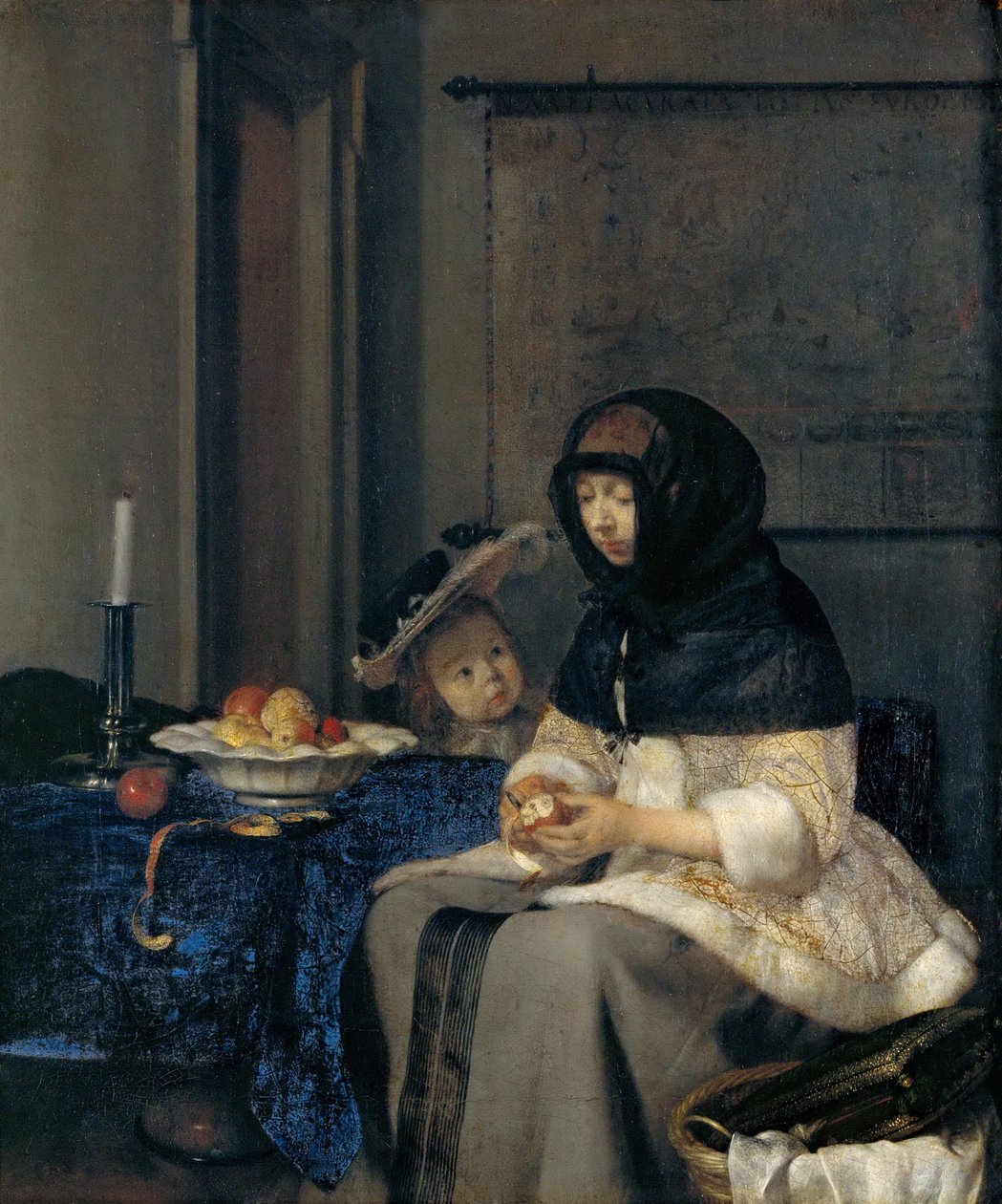 Obieraczka do jabłek autorstwa Gerard Ter Borch the Younger