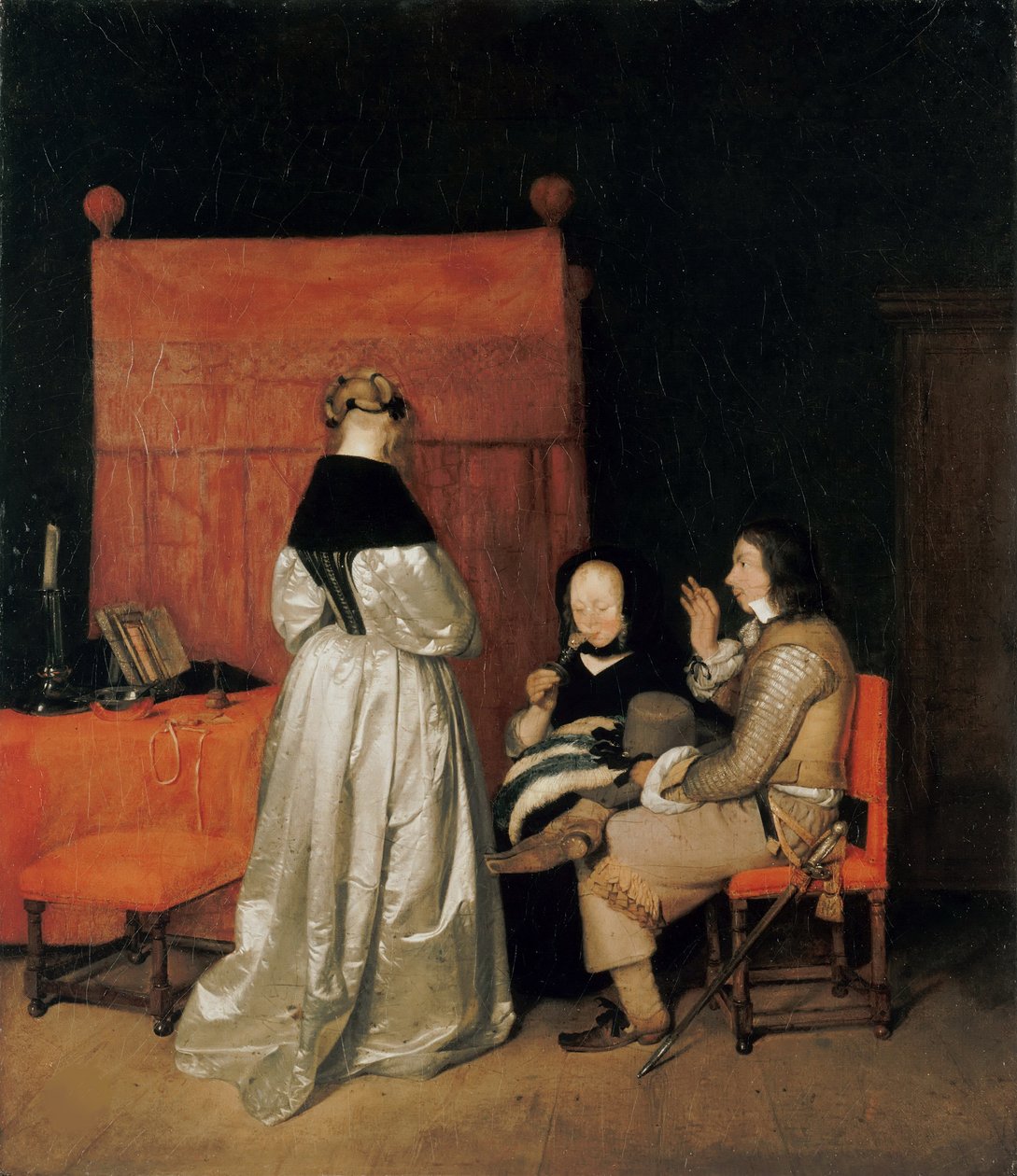Wspaniała rozmowa Upomnienie ojcowskie, ok. 1654. autorstwa Gerard Ter Borch the Younger