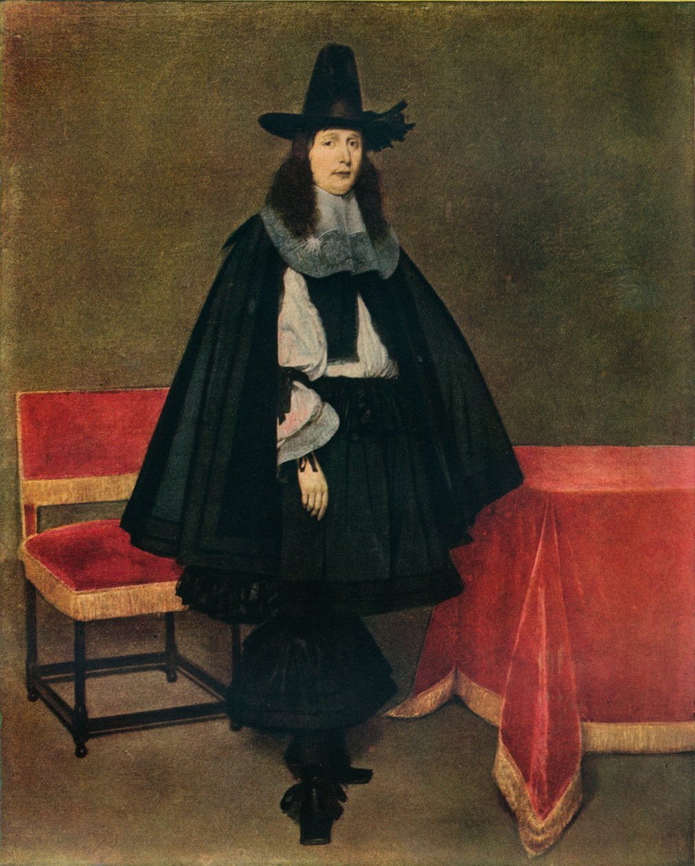 „Portret młodzieńca”, c1663 autorstwa Gerard Terborch II