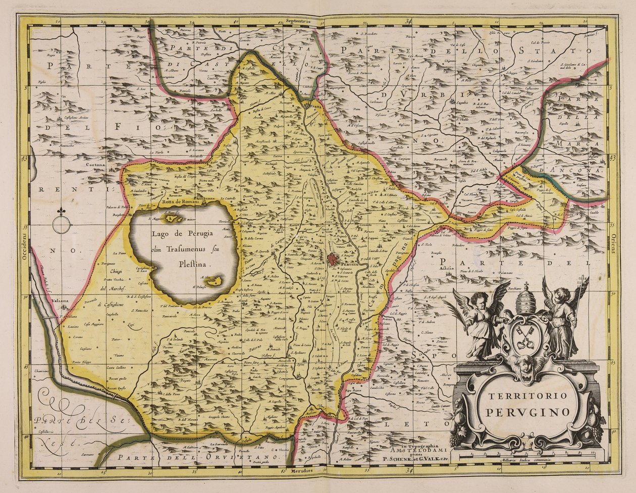 Terytorium Perugii autorstwa Gerard Valck