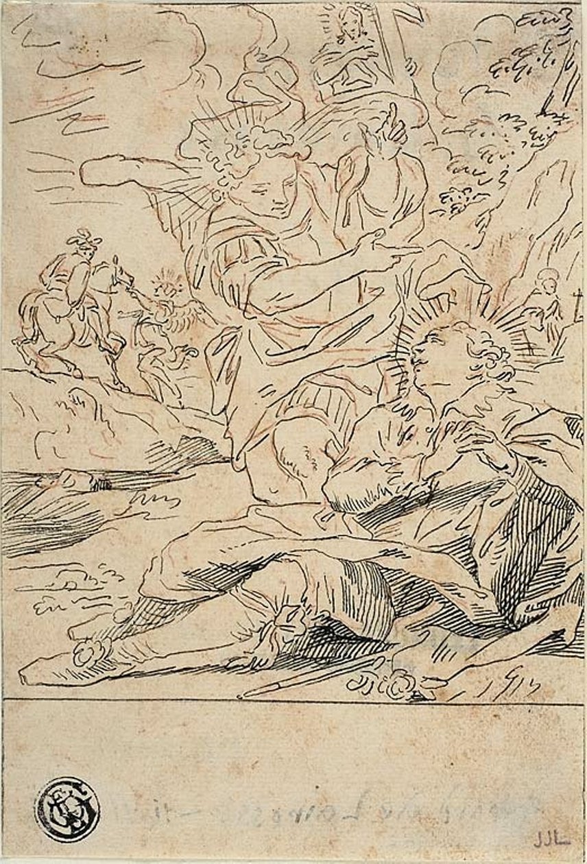 Anioł ukazujący się Saint autorstwa Gerard de Lairesse