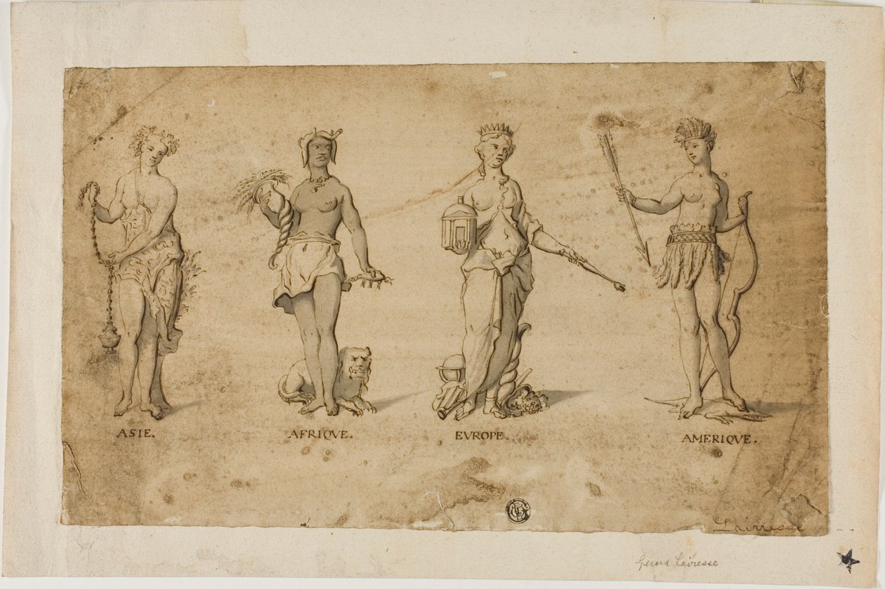 Cztery kontynenty autorstwa Gerard de Lairesse