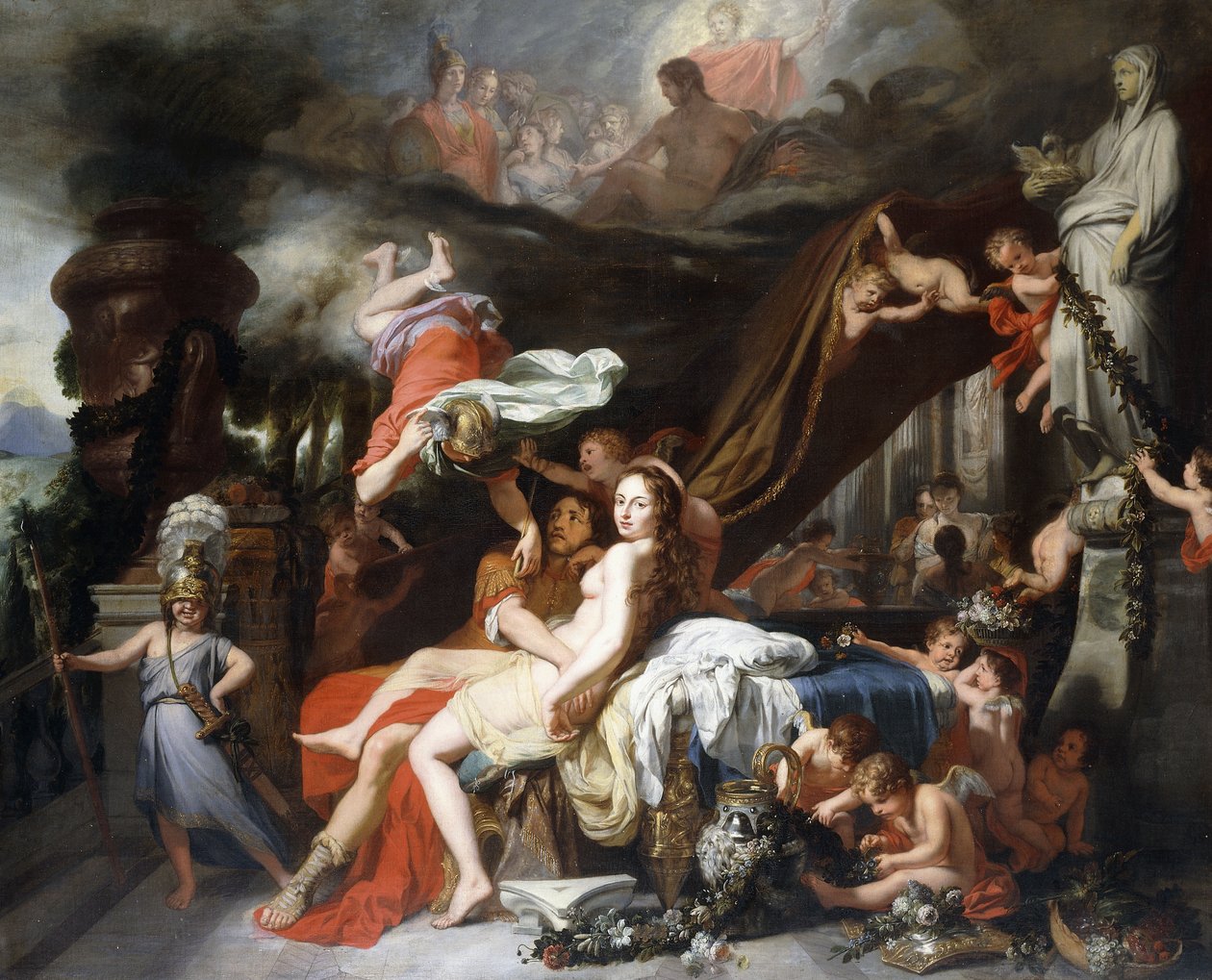Merkury nakazuje Calypso uwolnienie Ulissesa autorstwa Gerard de Lairesse