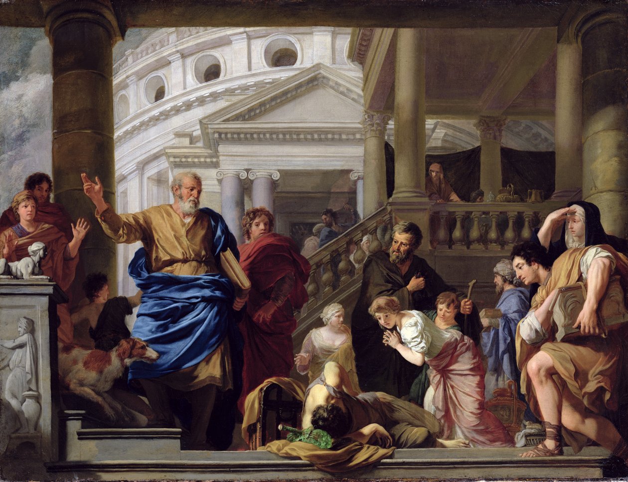 Śmierć Ananiasza, 1687-89 autorstwa Gerard de Lairesse