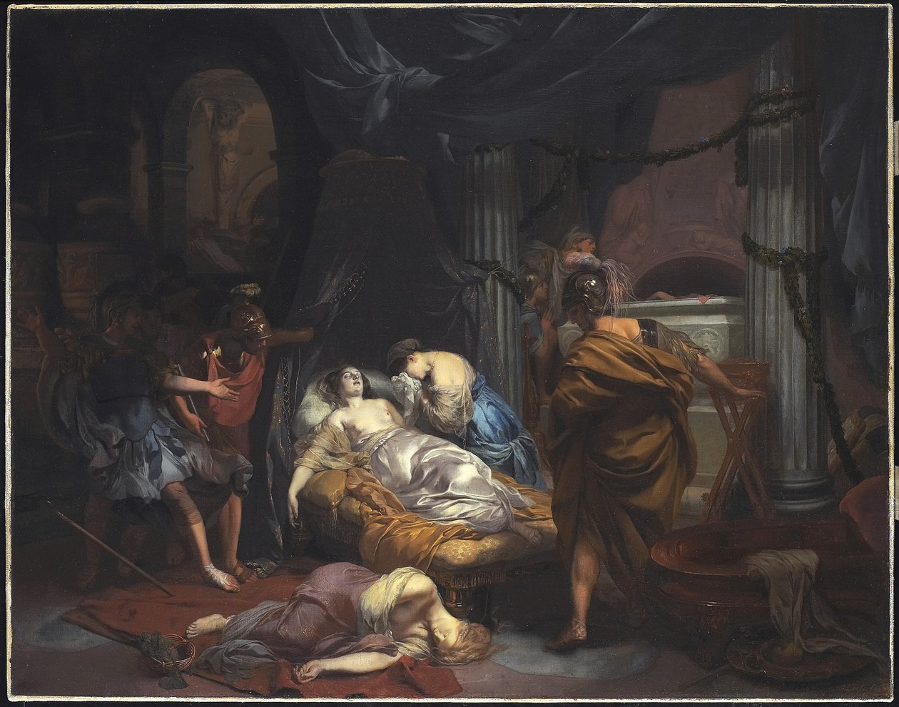 Śmierć Kleopatry, 1686 autorstwa Gerard de Lairesse
