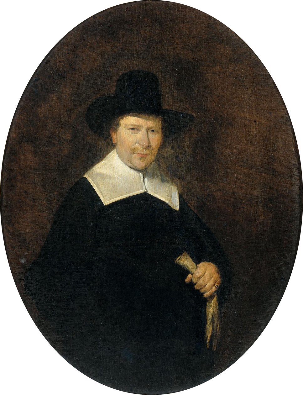 Gerard Abrahamsz van der Schalcke (1609-67). Handlarz tkaninami z Haarlemu autorstwa Gerard ter Borch