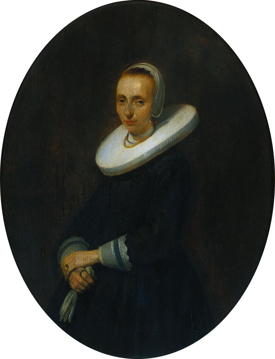 Johanna Bardoel (zm. po 1667 r.). Żona Gerarda van der Schalcke autorstwa Gerard ter Borch