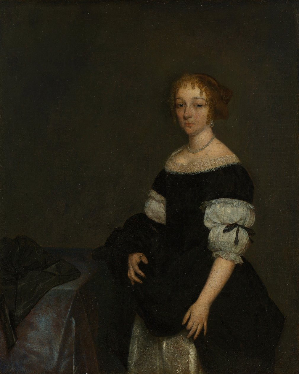 Portret Aletty Pancras (1649-1707). autorstwa Gerard ter Borch