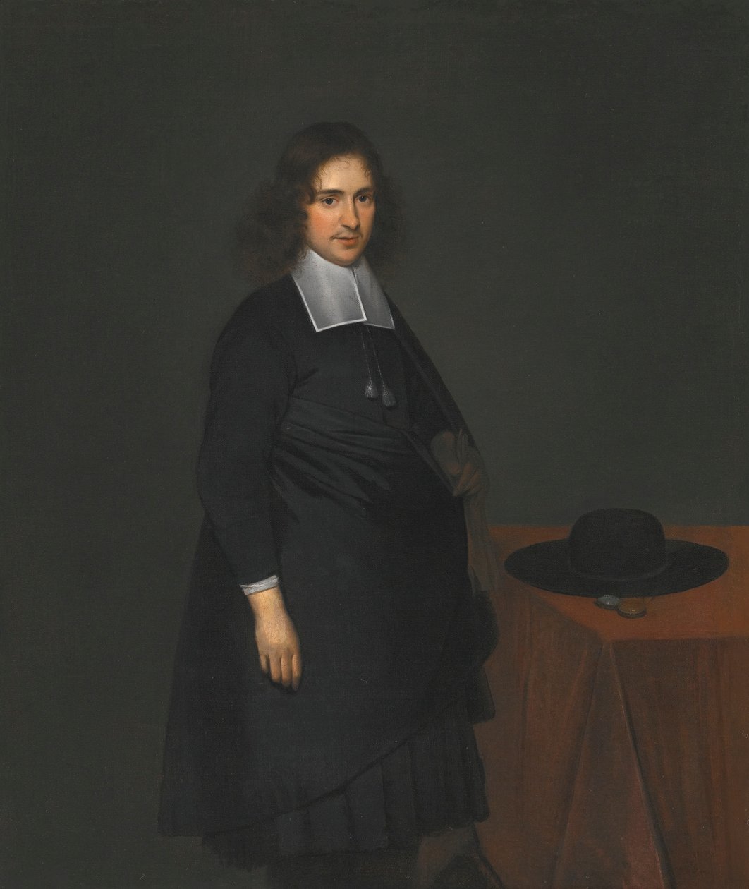 Portret młodego mężczyzny autorstwa Gerard ter Borch