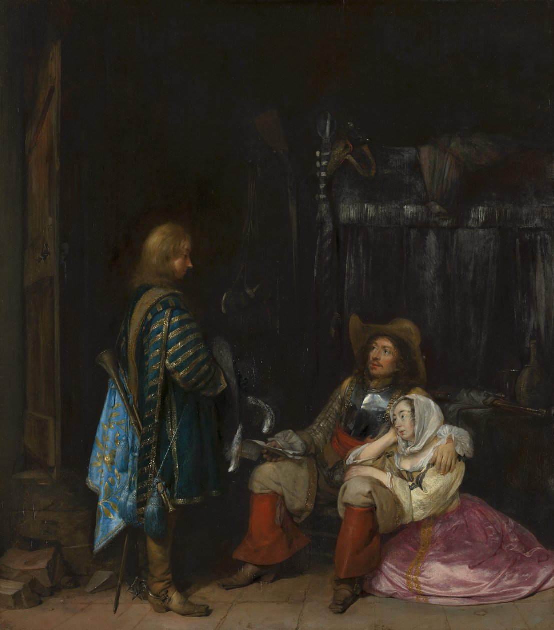 Posłaniec autorstwa Gerard ter Borch