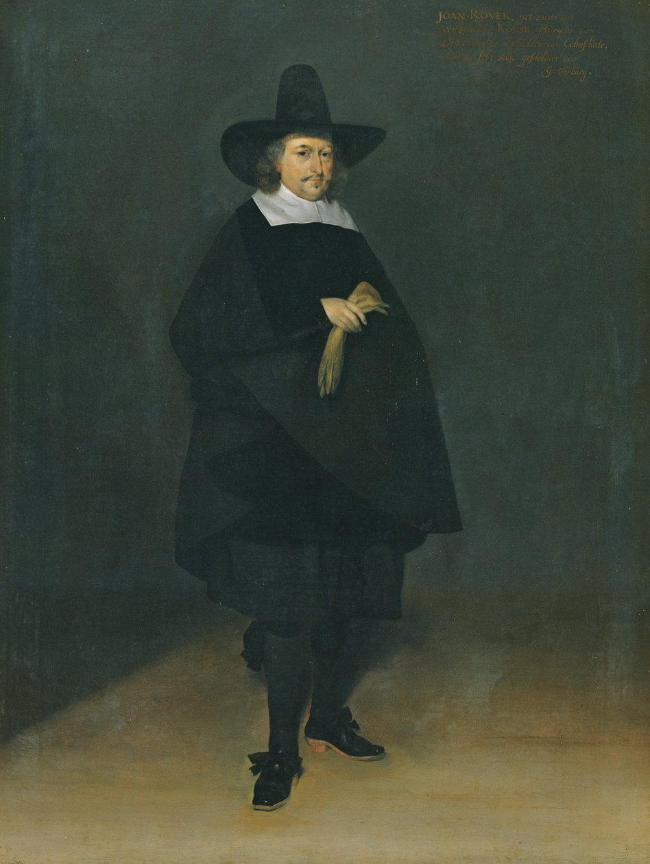 Portret Burgermeistera Jana Roevera (1610-61) autorstwa Gerard ter Borch