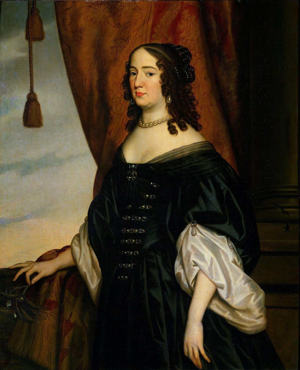 Portret Amalii van Solms (1602-75) autorstwa Gerard van Honthorst (workshop of)