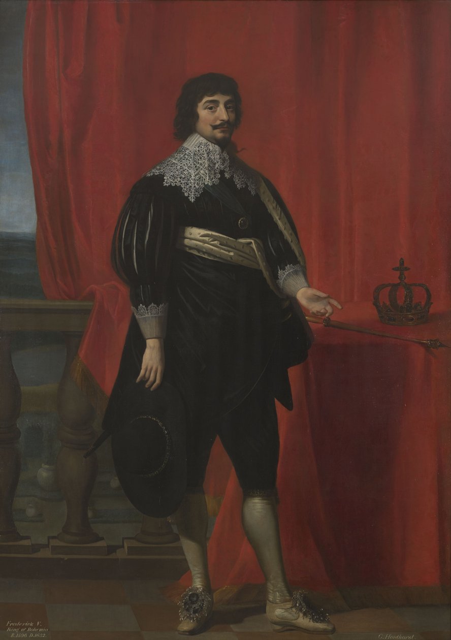 Portret Fryderyka V, króla Czech (1596-1632) autorstwa Gerard van Honthorst