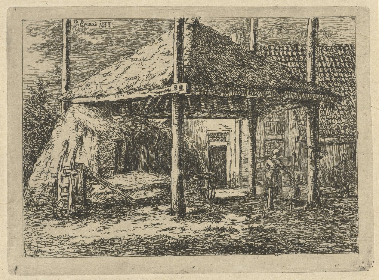 Stóg siana Dach stogu siana w Pernis autorstwa Gerardus Emaus de Micault