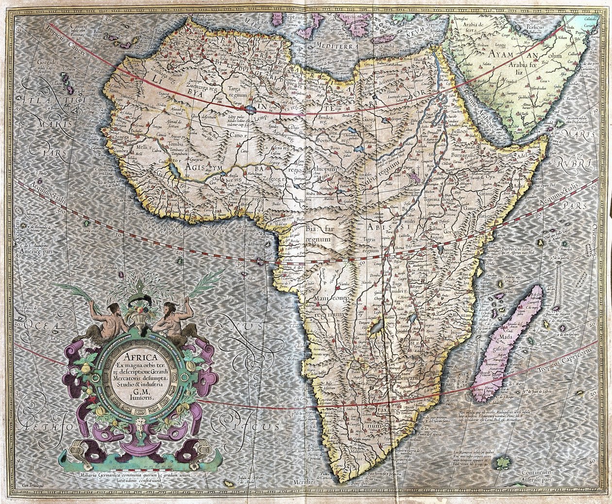 Afryka autorstwa Gerardus Mercator