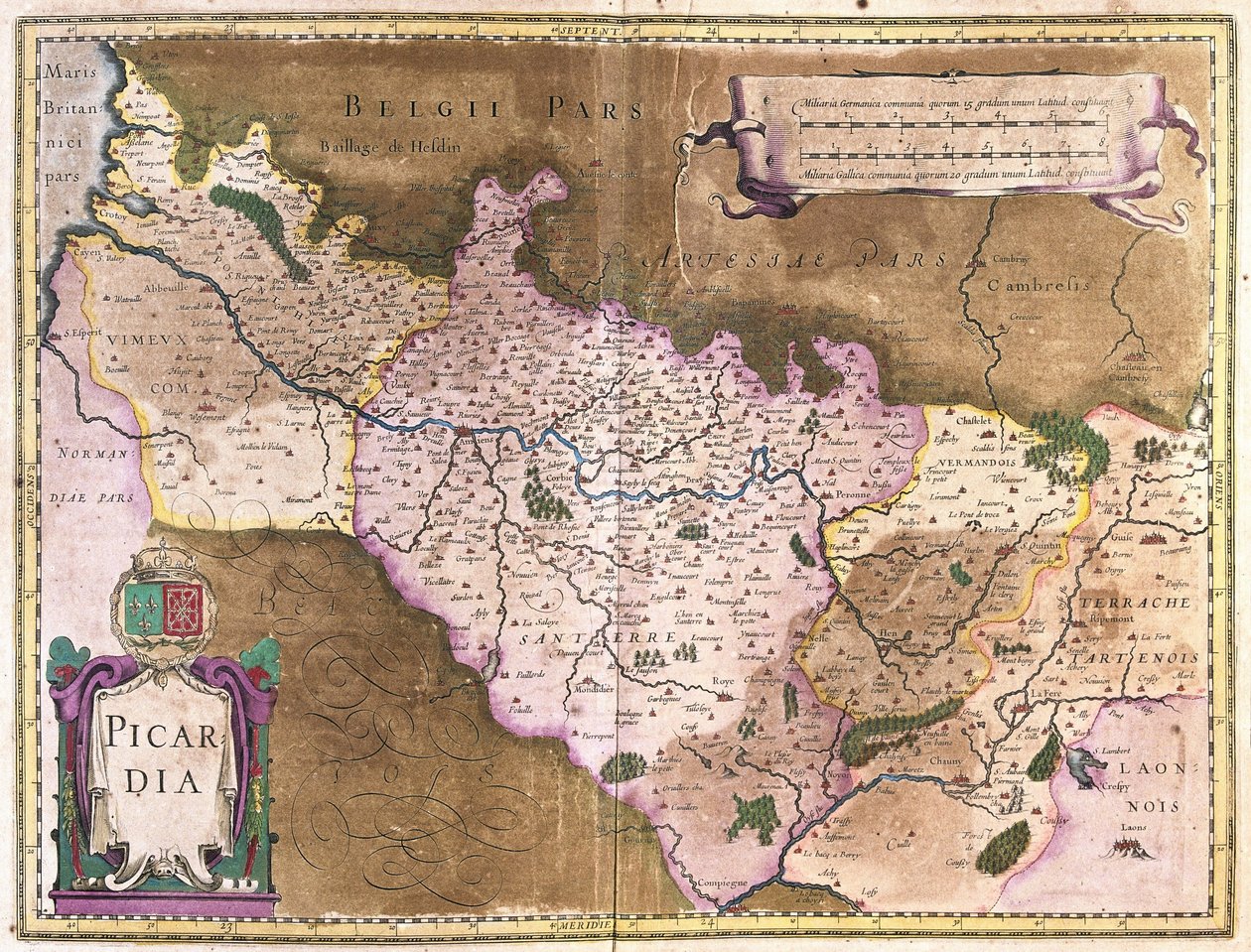 Belgia (grawerowanie autorstwa Gerardus Mercator