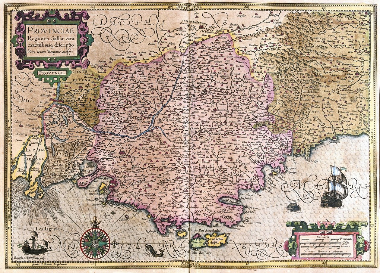 Francja (grawerowanie autorstwa Gerardus Mercator
