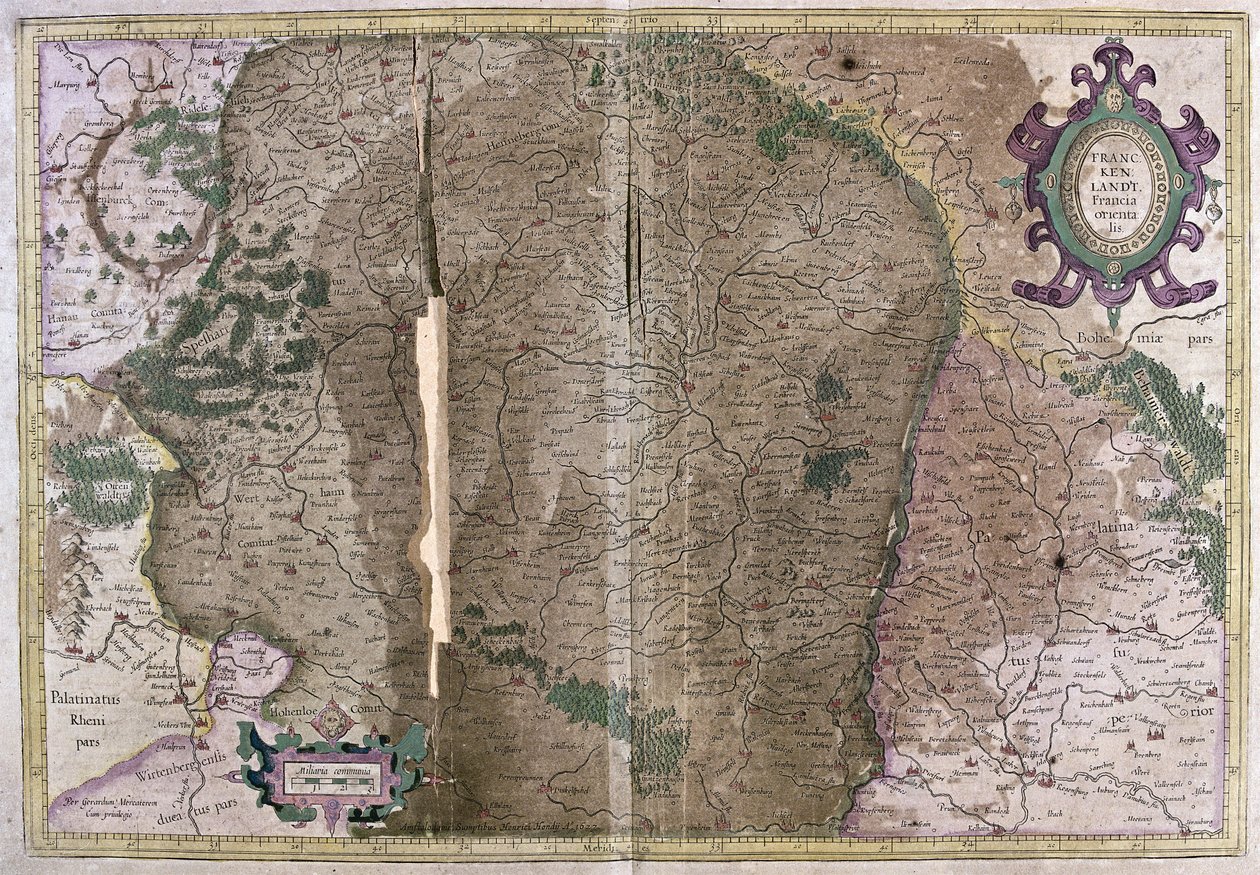Francja (grawerowanie autorstwa Gerardus Mercator