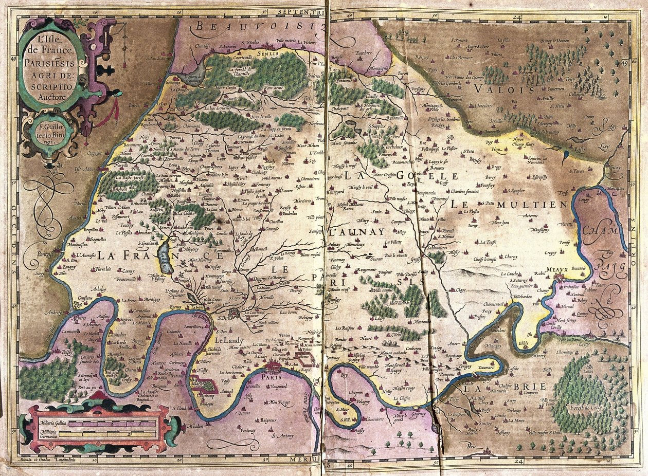 Ile-de-France, Północna Francja autorstwa Gerardus Mercator