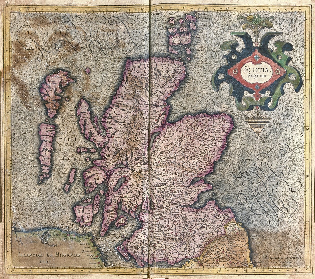 Szkocja, Wielka Brytania autorstwa Gerardus Mercator